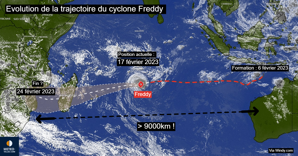 Actualités Météo: Le Cyclone Freddy Menace Madagascar Et La Réunion 17 ...